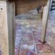 Table de ferme 230 x100 ,chêne clair patiné,