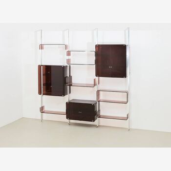 Freestanding Wall Unit / Room Divider Michel Dumas Roche Bobois France 1970s