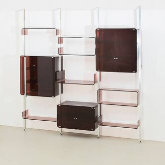 Freestanding Wall Unit / Room Divider Michel Dumas Roche Bobois France 1970s