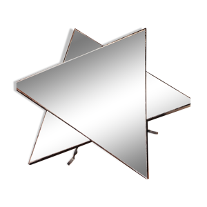 Table miroir forme triangle/étoile