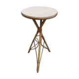 Rattan side table