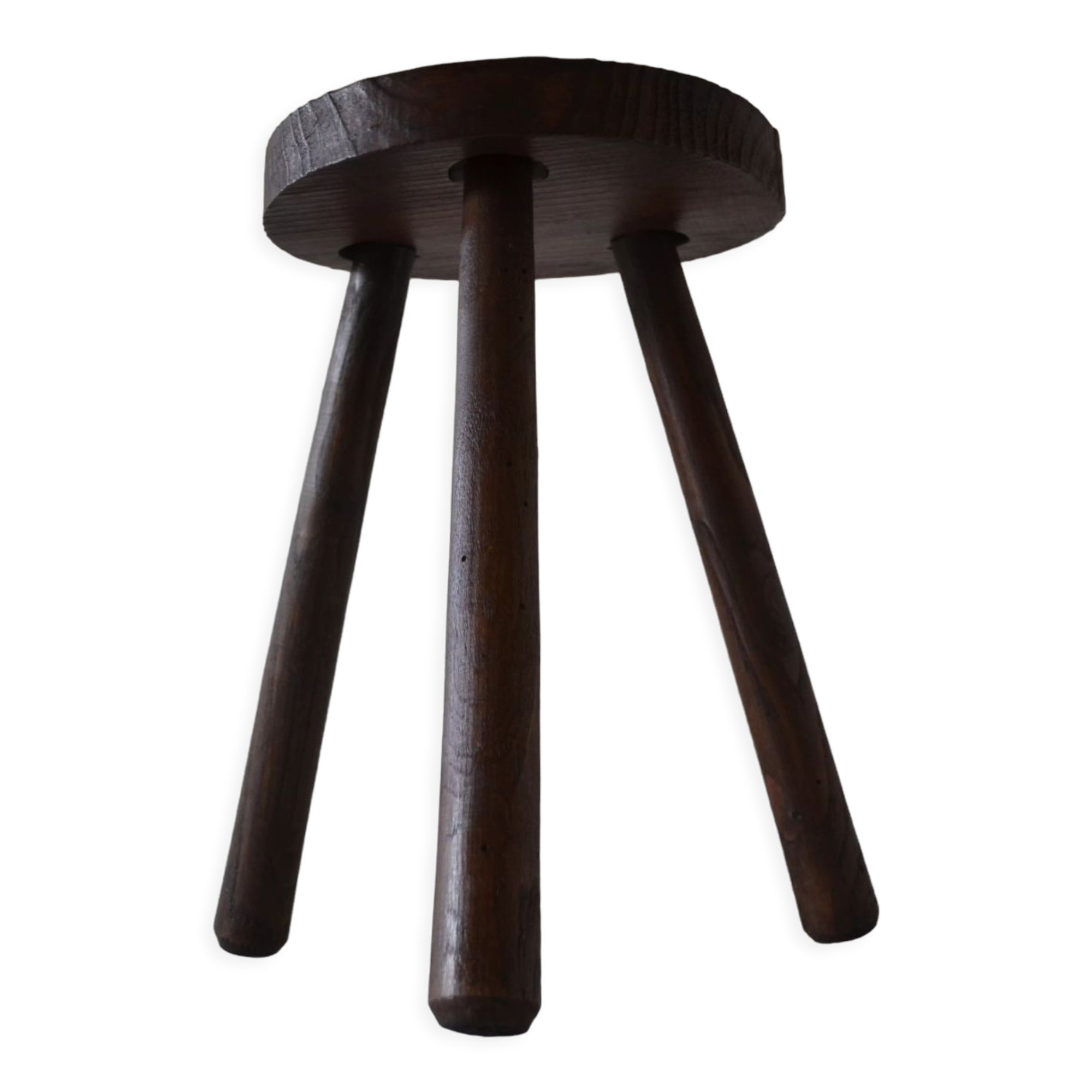 Brutalist modernist tripod stool 1950