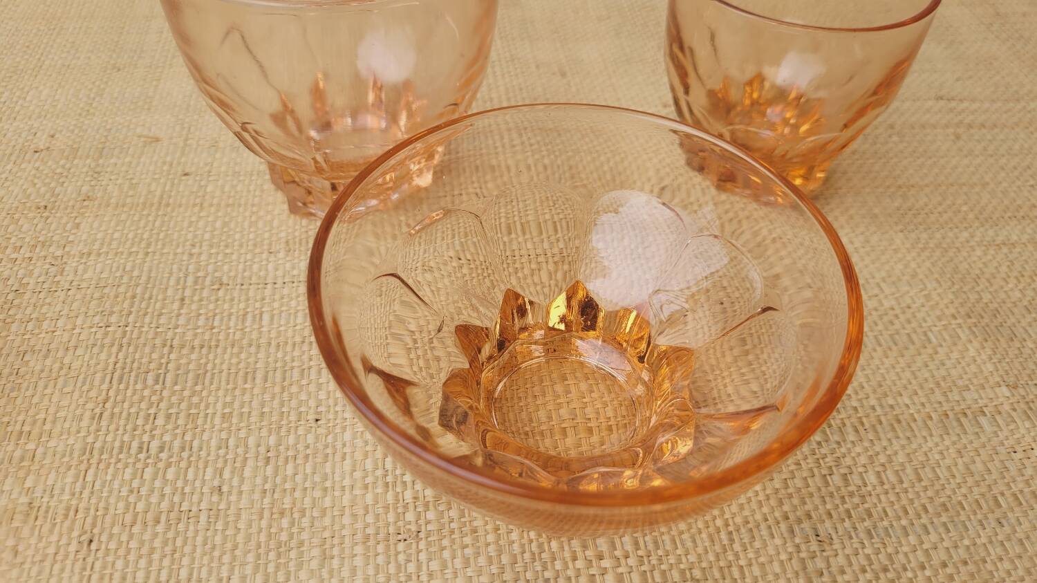 60's amber glasses