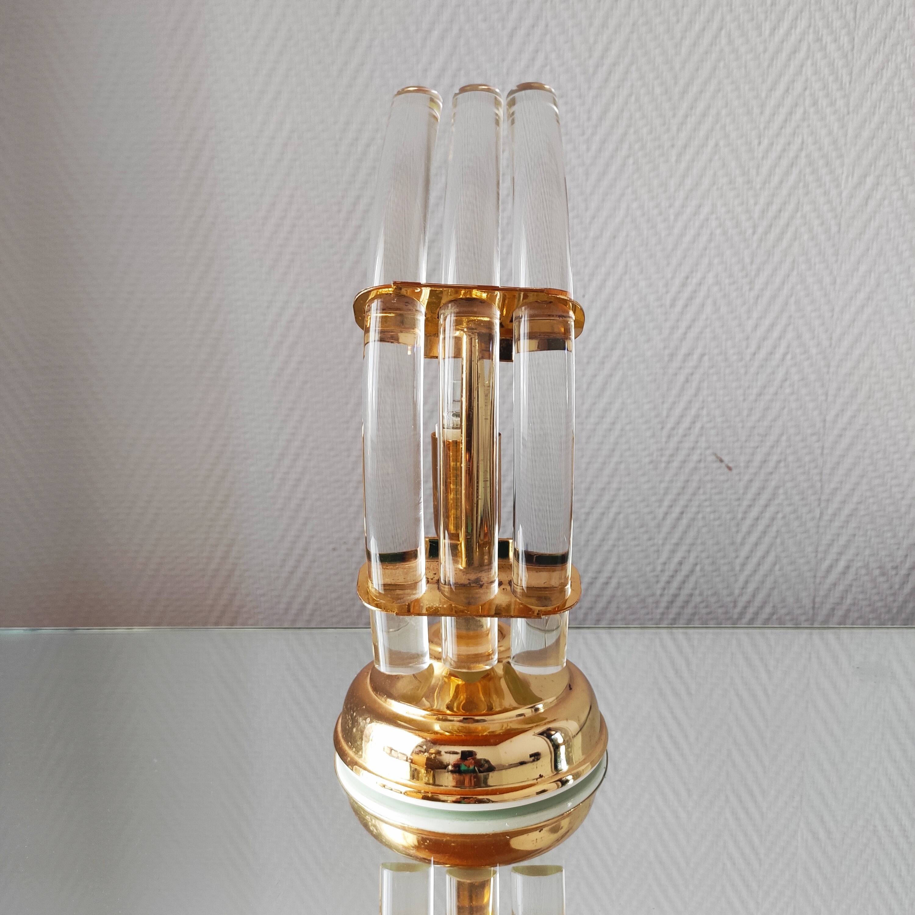 Vintage glass lamp 1970