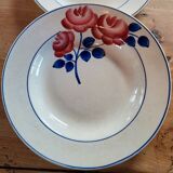 Lot 2 Art Deco plates ▪︎ Hippolyte Boulenger ▪︎ Red Rose