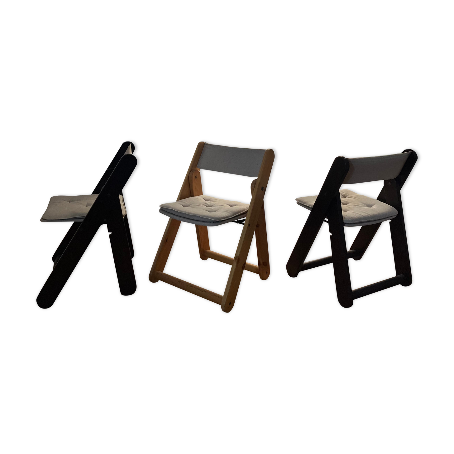 Suite of 4 chairs "Kon Tiki" by Gillis Lundgren for Ikea, circa 1970