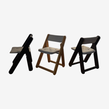 Suite of 4 chairs "Kon Tiki" by Gillis Lundgren for Ikea, circa 1970