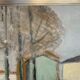 Small Vintage Modernism Painting Landscape, signed Rydholm