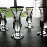 4 verres à pied de bistrot