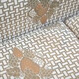 3-seater sofa and silk armchair, Tommaso Barbi, 1970