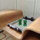 Table basse en bois cintré