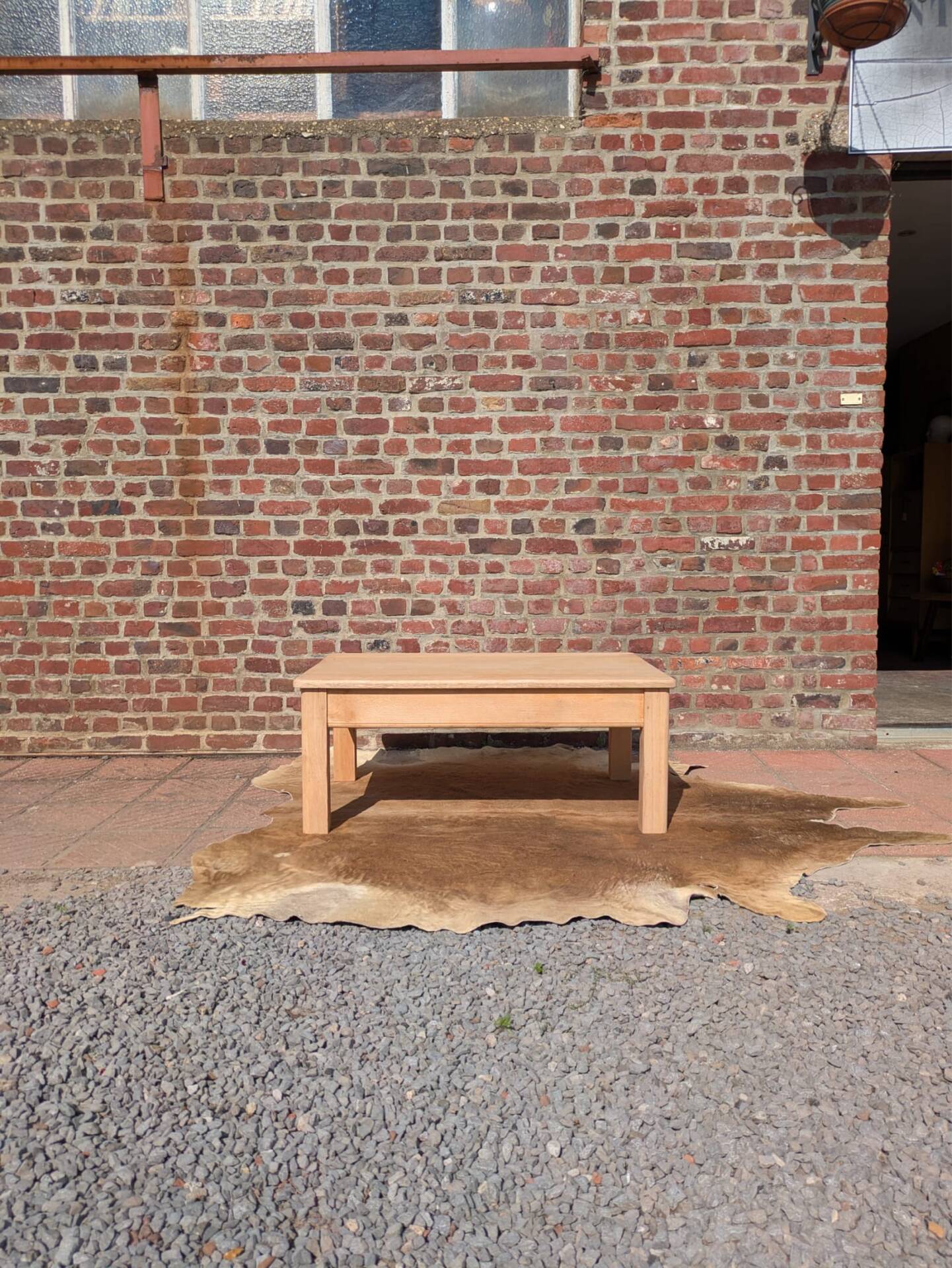 Light oak coffee table