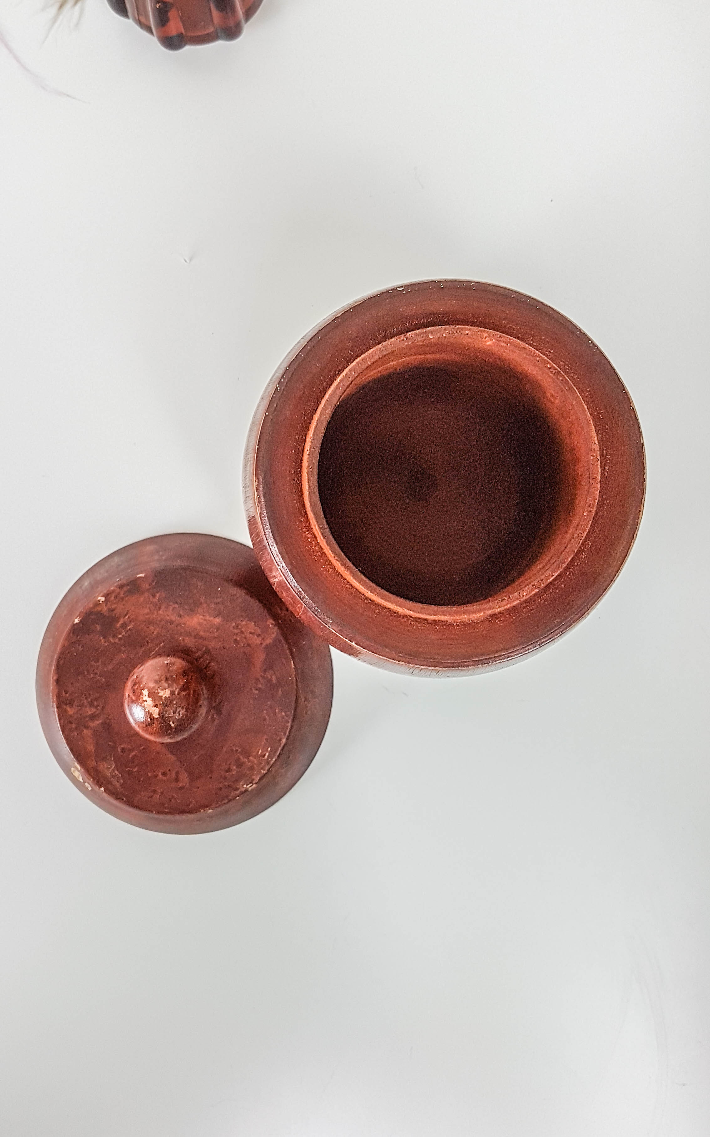 Vintage exotic wooden tobacco box