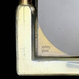 Trio of nesting tables in gold, smoked safety glass, 1970s