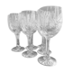 Cristal de Bohème - Verres à eau ou à vin (6) - Moderne milieu de siècle - Cristal taillé main