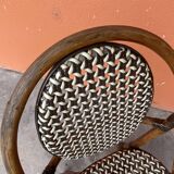 4 chaises Bistrot Parisienne Paris Rotin & scoubidou