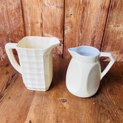 Duo de pichet ancien en céramique années 50.
