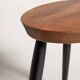 Palette-Shaped Teak Stool, Scandinavia, 1950s