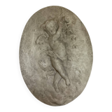 Bas-relief cherub angel