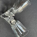 Blown and cut crystal glasses