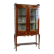 Vitrine en acajou incrustée anglaise