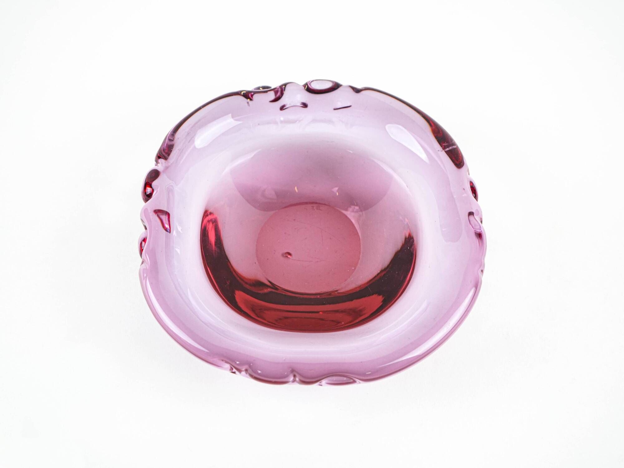 Rosamund Glass Platter by Christer Holmgren for Holmegaard, Denmark, 1960s
