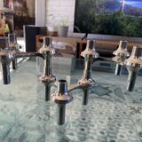 Set of 3 modular candle holders, NAGEL BMF vintage 1970 variant