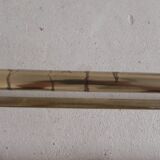 Brass Art Deco wall coat rack, 136 cm wide