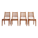 Set of Danish spindle chairs by JK Mobler, 1970s