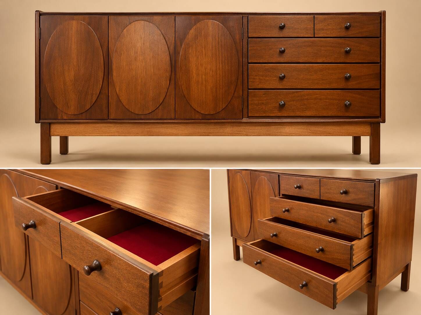 Enfilade Jacques Hauville for Roche Bobois 1960s