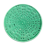 Green ceramic dish 50s Sarreguemines