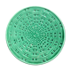 Green ceramic dish 50s Sarreguemines