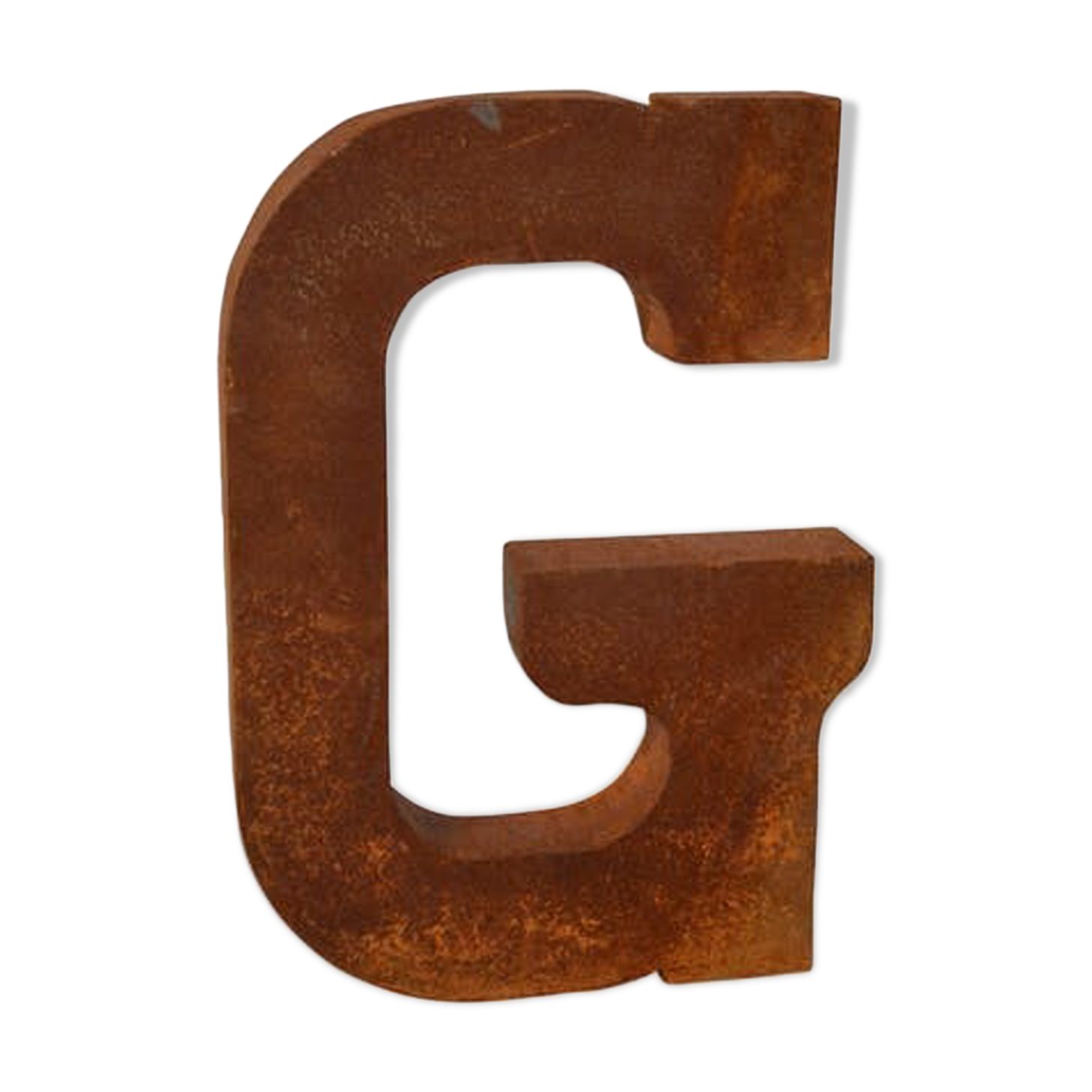 industrial letter "G" in iron