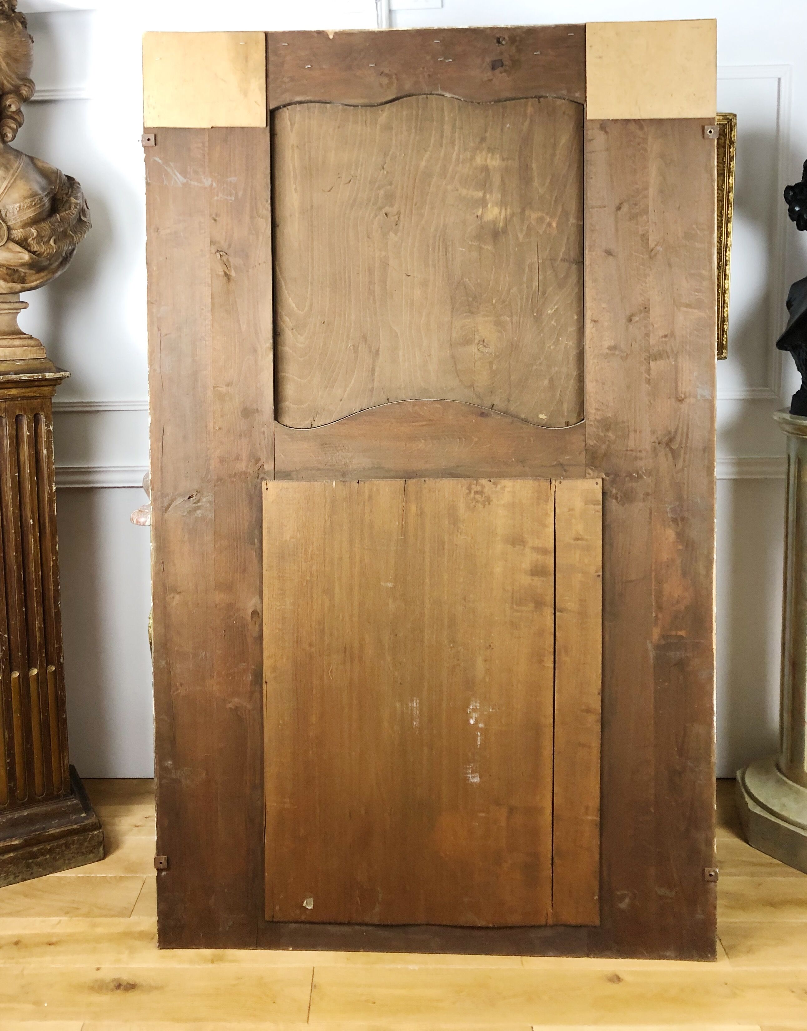 19th century carved wooden trumeau 110x181cm