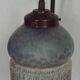 Pair French Vintage Mottled Glass Single Wall Lights Beaded Fringed Shade