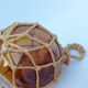 3 amber glass trawl balls