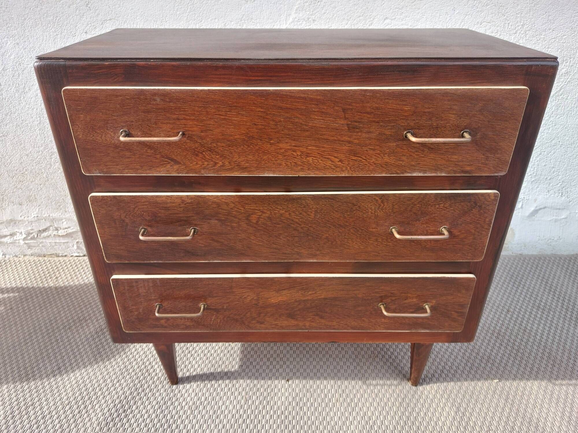 1960s-70s commode, cream trim, vintage
