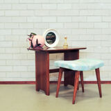 Vintage teak dressing table side table