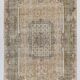 7x10 Turkish Cream & Green Persian Rug, 209x319Cm