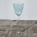 Collectible irregular blown stemmed glass