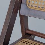 Vintage caned folding chair