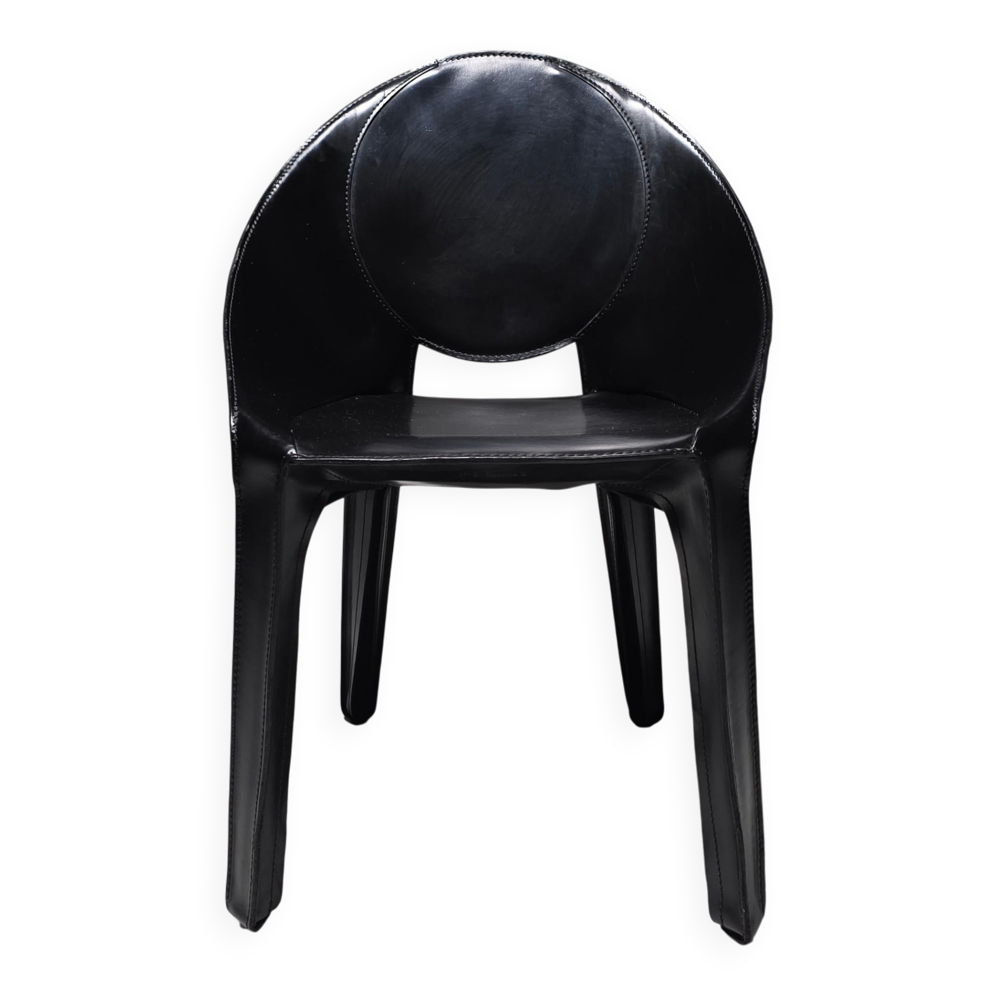 Set of six "Lira" dining chairs by Mario Bellini for Cassina, Italy, 1980s.