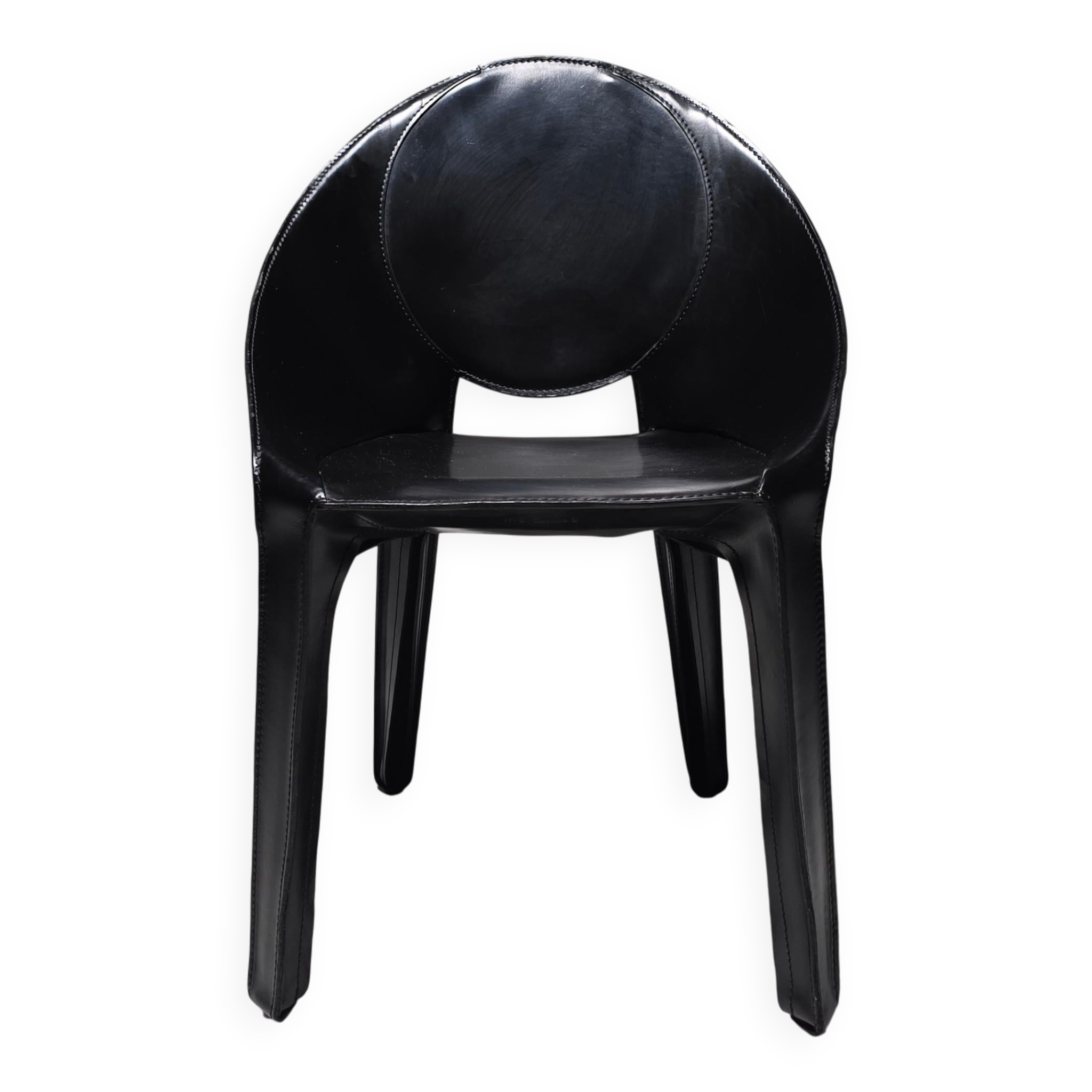 Set of six "Lira" dining chairs by Mario Bellini for Cassina, Italy, 1980s.
