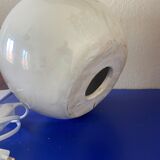 White pearlescent ball lamp foot