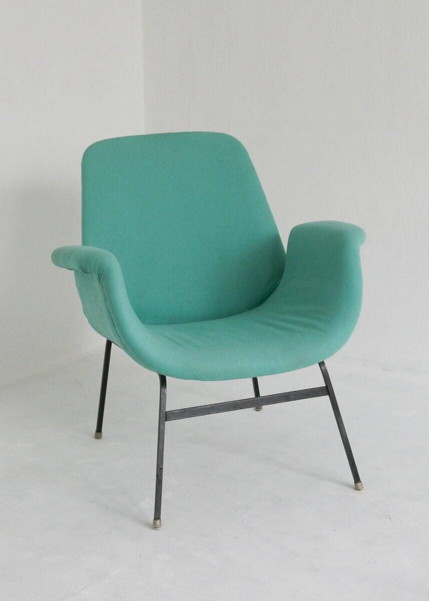 Fauteuil lounge moderne du milieu du siècle