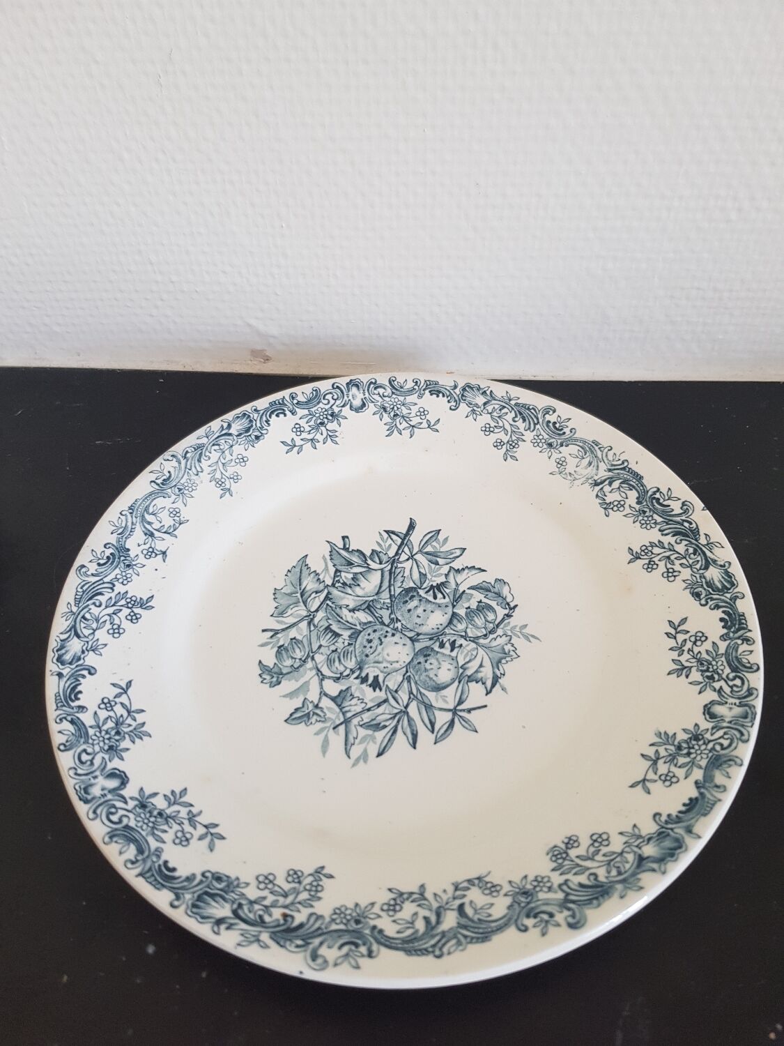 Earthenware plate terra iron model clairefontaine