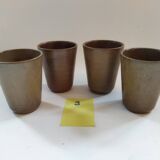 Digoin golden stoneware cups