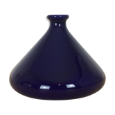 Marine blue ceramic vase