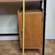 Vintage desk in metal and wood, 50s-60s