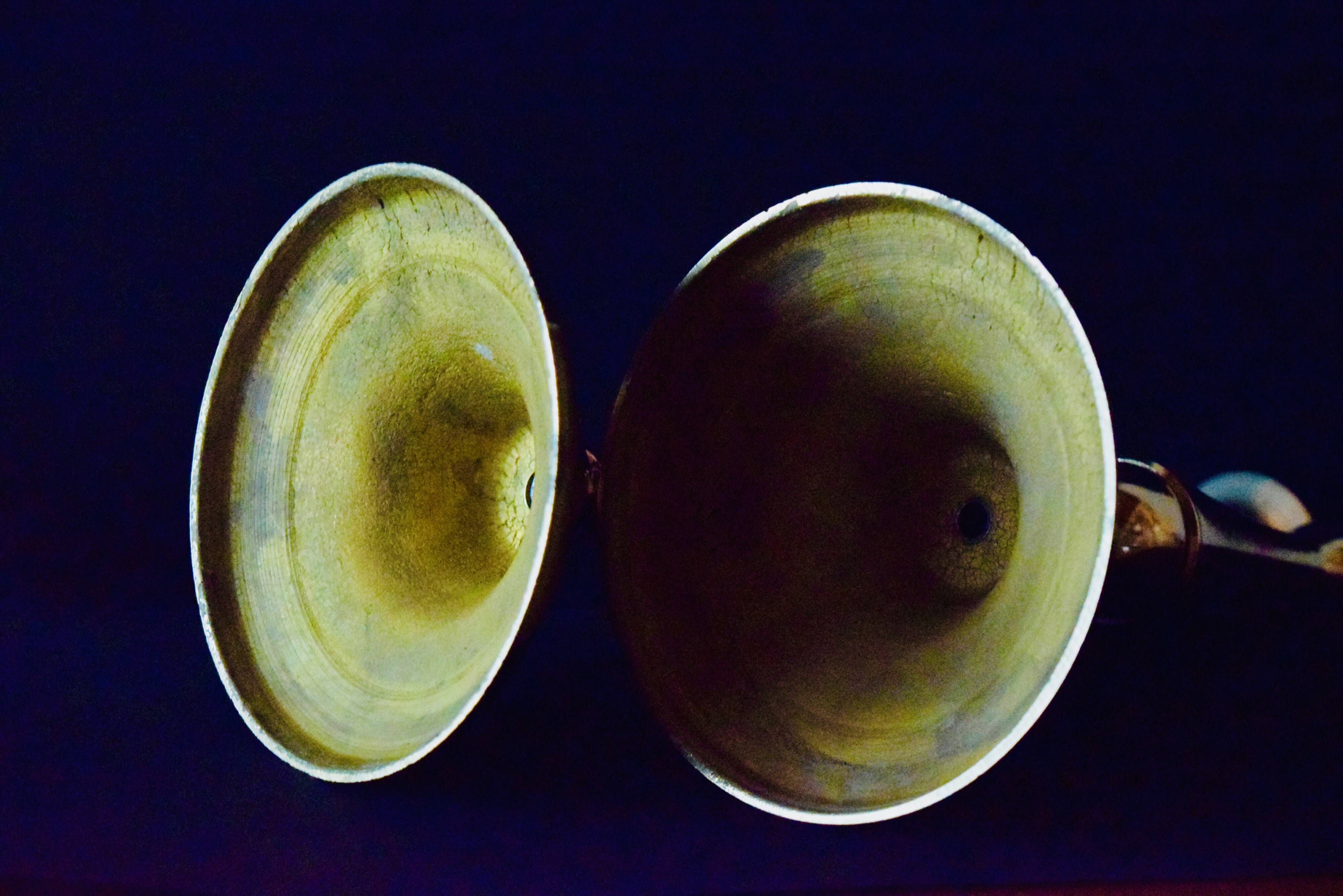 Pair of brass candlesticks